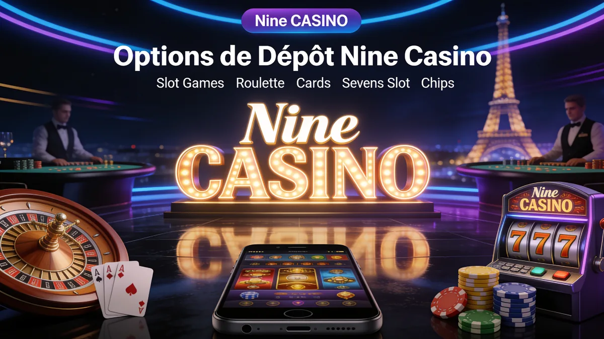 Options de Dépôt Nine Casino pour les joueurs en France